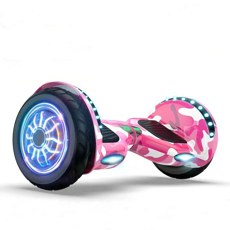 Cross-border 10-inch light-emitting wheel electric children's intelligent self-balancing scooter, adult two-wheel body-sensing scooter, balance scooter Application Scenario