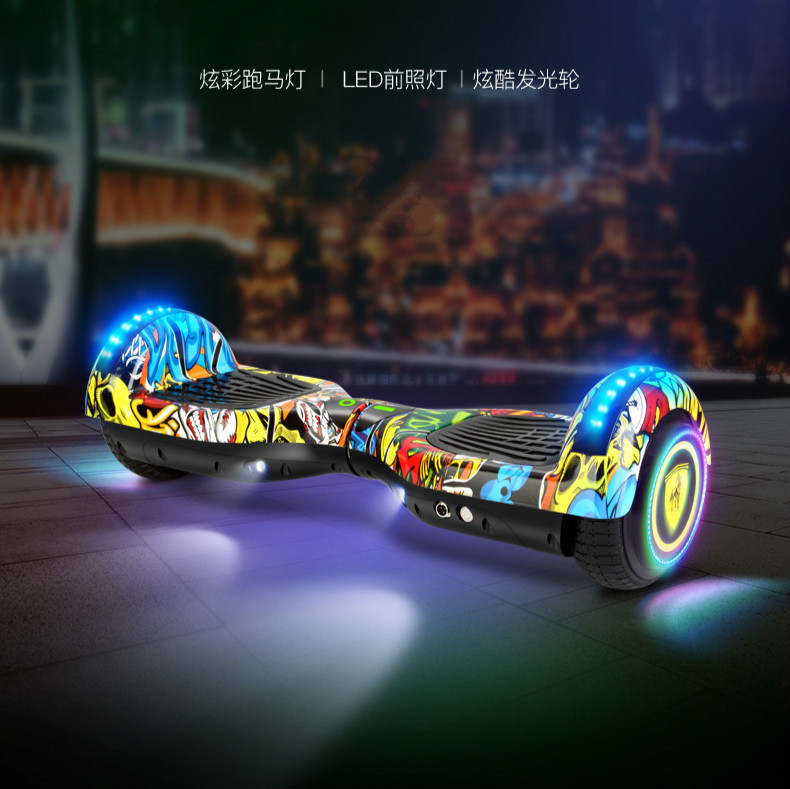6.5-inch and 7-inch smart body-sensing two-wheel electric balance scooters for adults, twisty off-road electric vehicles, and two-wheel students full figure