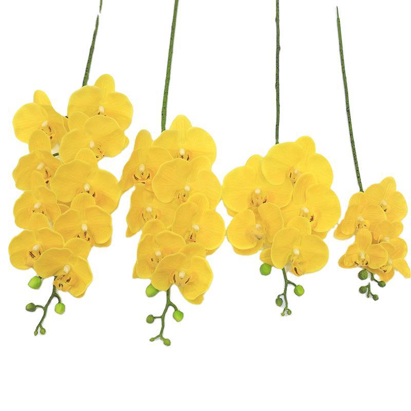 Artificial flowers, artificial lawns, artificial trees, artificial flowers, artificial lawns, artificial trees, artificial phalaenopsis, single 5-head, 7-head, 9-head, 3D phalaenopsis, PU artificial flowers wholesale, home and wedding artificial flowers Item Picture