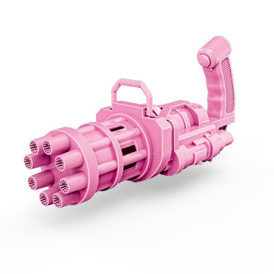 New bestseller Gatling bubble machine toy, children's sound and light multi-hole fully automatic bubble-blowing toy gun, street stall Application Scenario