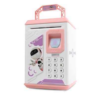 906 Fingerprint password box, automatic money roll, ATM piggy bank, Money box, safe, children's birthday gift, toy Item Picture