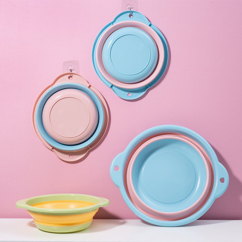 可折叠洗脸盆大号家用便携式私处小盆子旅行学生宿舍用塑料洗衣盆