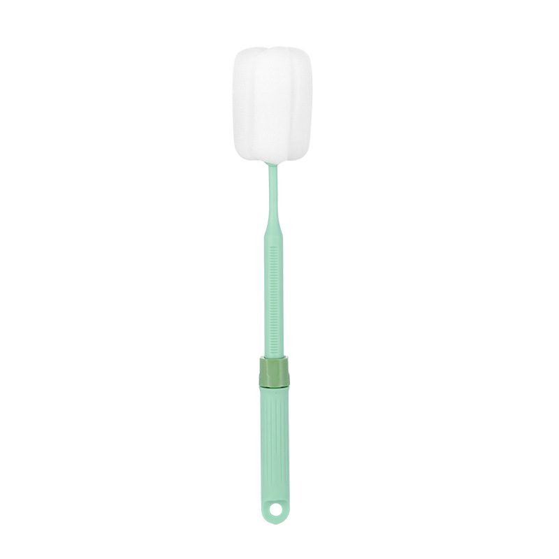 1139 extendable and extended handle sponge cup brush cleaning brush, thermos cup water bottle brush, cup washing brush, baby bottle cleaning brush Item Picture