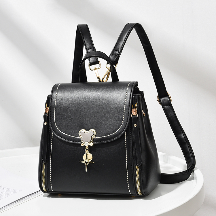 A tripod bag trend women bag 899876 women bag new versatile backpack soft leather leisure backpack