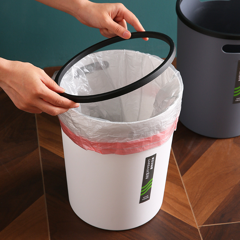 Simple large-sized household bathroom, living room, kitchen, bedroom, office, toilet with handle pressure ring, uncovered trash can Specification image
