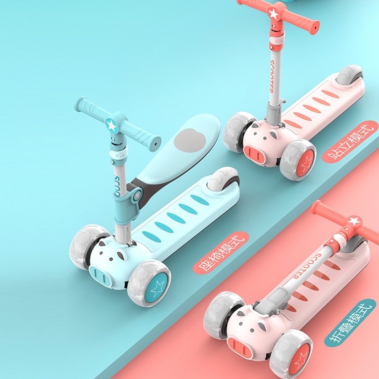 Factory direct sales of 2022 Xiaokugou new models of scooters, pedal scooters and three-in-one scooters wholesale hot sales Specification drawing