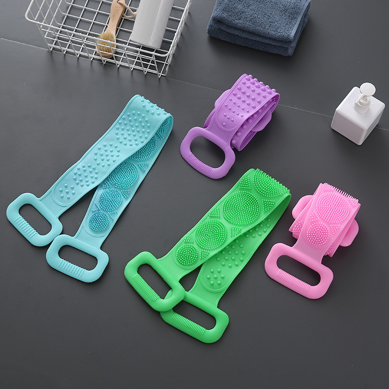 Rub zao silicone rub zao towel strong men and women to rub back rub marl strip back exfoliating shower bath brush