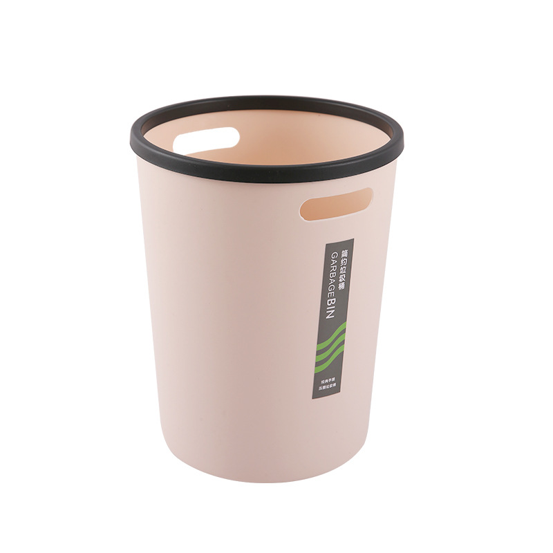 Simple large-sized household bathroom, living room, kitchen, bedroom, office, toilet with handle pressure ring, uncovered trash can Item Picture