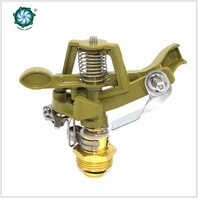 6-point zinc alloy swing arm green lawn sprinkler head, 360-degree rotating sprinkler head, controllable Angle spray Item Picture