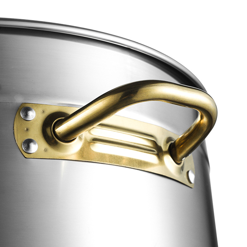 Stainless steel thickened soup bucket, non-magnetic soup pot, multi-purpose bucket, non-stick pan, rice bucket, milk tea bucket, hotel, restaurant, kitchen, commercial use Application Scenario