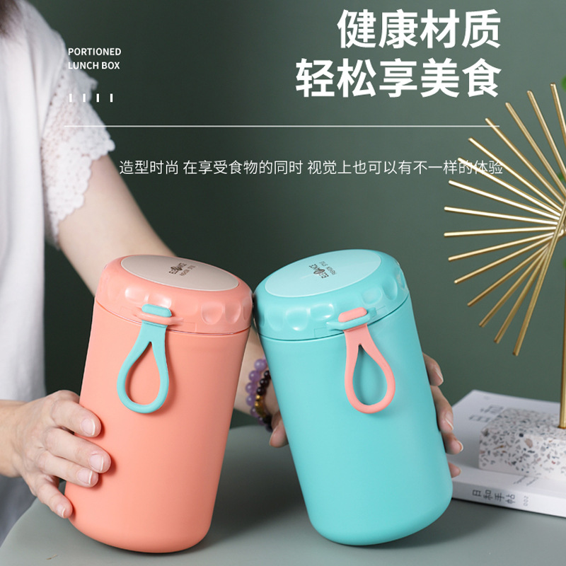 Stainless steel insulated soup cup, 750ml sealed leak-proof cup, stewing pot, office worker breakfast porridge cup, portable cup details Picture