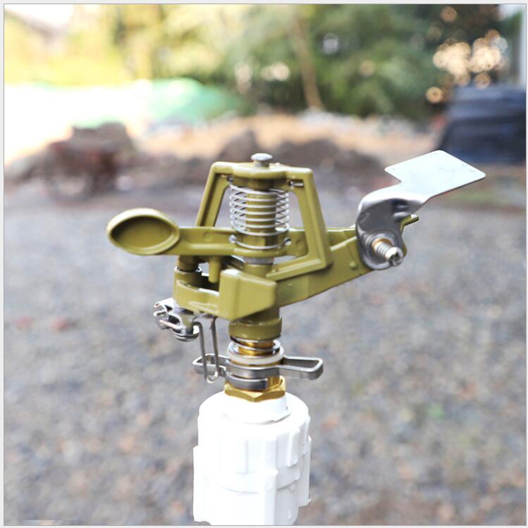 6-point zinc alloy swing arm green lawn sprinkler head, 360-degree rotating sprinkler head, controllable Angle spray Application Scenario