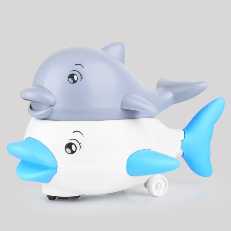 In summer, when babies take a bath and play with water, there are electric sensor water spray lights, whale babies, and electric little water spray dolphins in the bathroom Item Picture