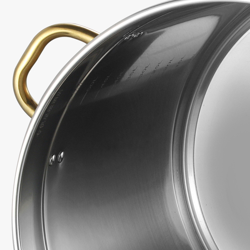 Stainless steel thickened soup bucket, non-magnetic soup pot, multi-purpose bucket, non-stick pan, rice bucket, milk tea bucket, hotel, restaurant, kitchen, commercial use details Picture