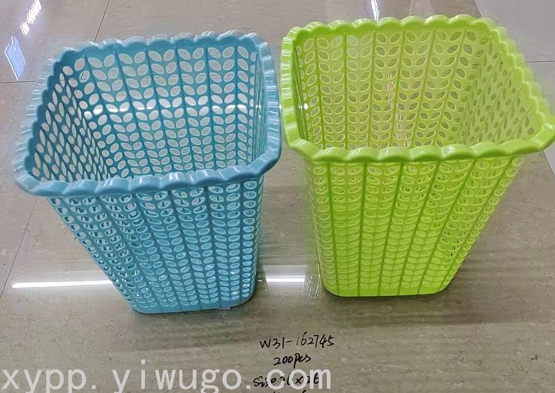 新款简约北欧垃圾桶家用无盖镂空卫生间纸篓厕所厨房垃圾筒批发