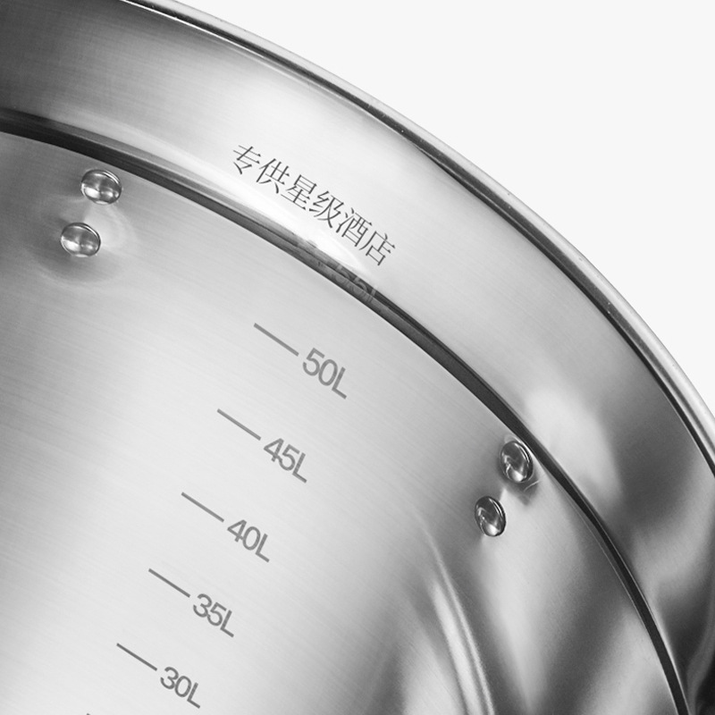 Stainless steel thickened soup bucket, non-magnetic soup pot, multi-purpose bucket, non-stick pan, rice bucket, milk tea bucket, hotel, restaurant, kitchen, commercial use Specification image