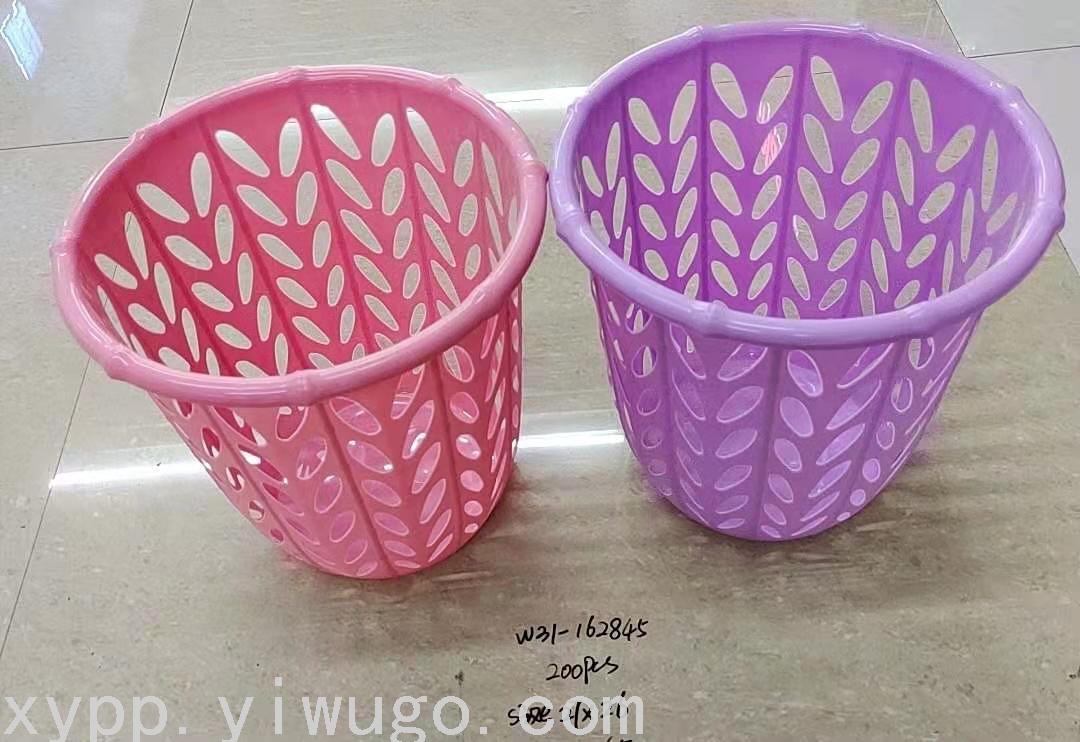 新款简约北欧垃圾桶家用无盖镂空卫生间纸篓厕所厨房垃圾筒批发