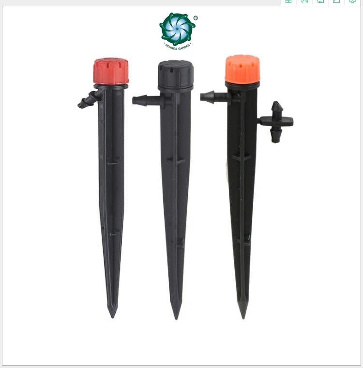 Eight-hole ground insertion rods with eight-hole drippers, multiple options available, simple insertion set, garden irrigation assistant Specification drawing