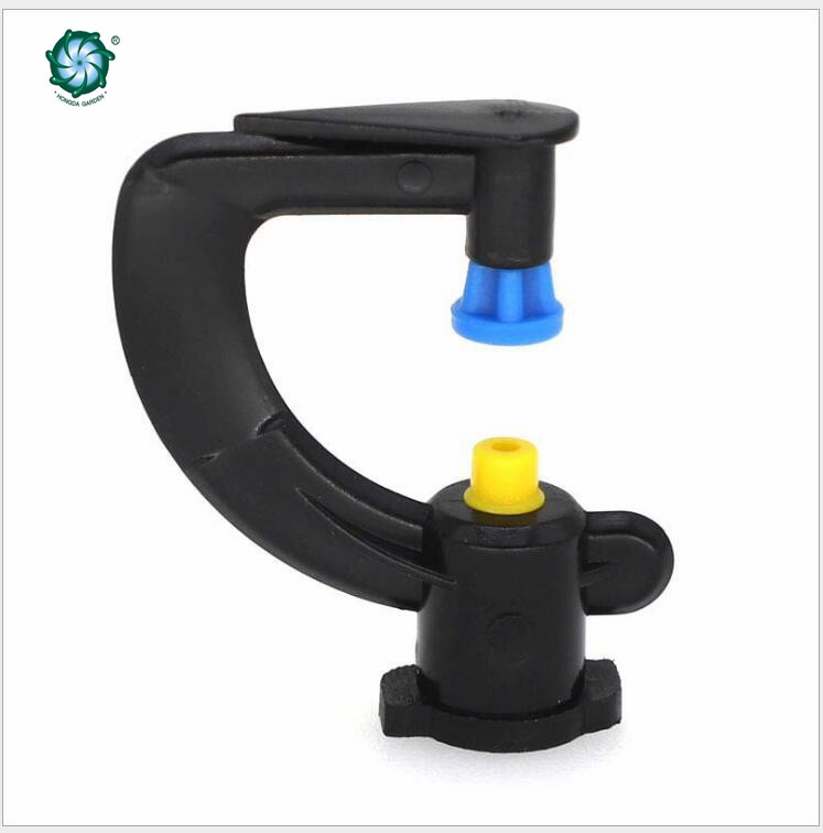 Atomized micro-sprinkler heads for humidification, hanging sprinkler irrigation in greenhouses, and water conservation in agriculture, gardens and horticulture Application Scenario