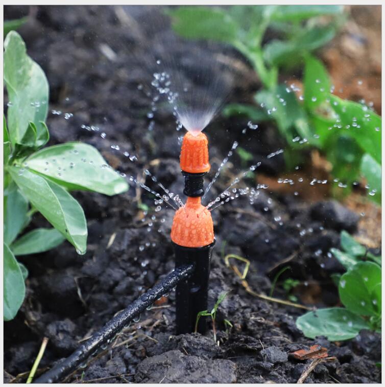 The drip-adjustable integrated flower watering device can be connected to an orange single-spray simple plug rod nozzle details Picture