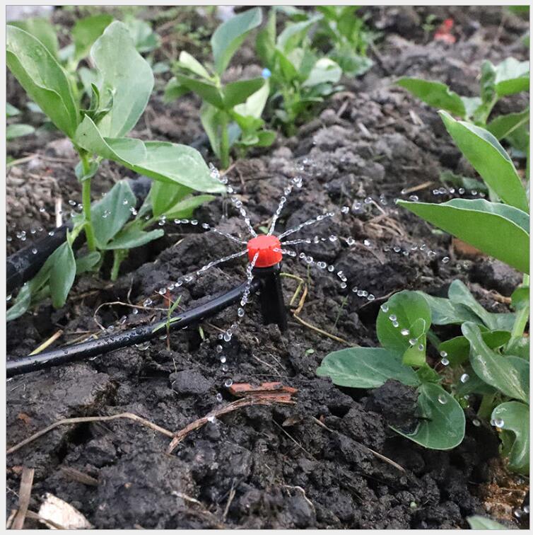 Eight-hole ground insertion rods with eight-hole drippers, multiple options available, simple insertion set, garden irrigation assistant details Picture