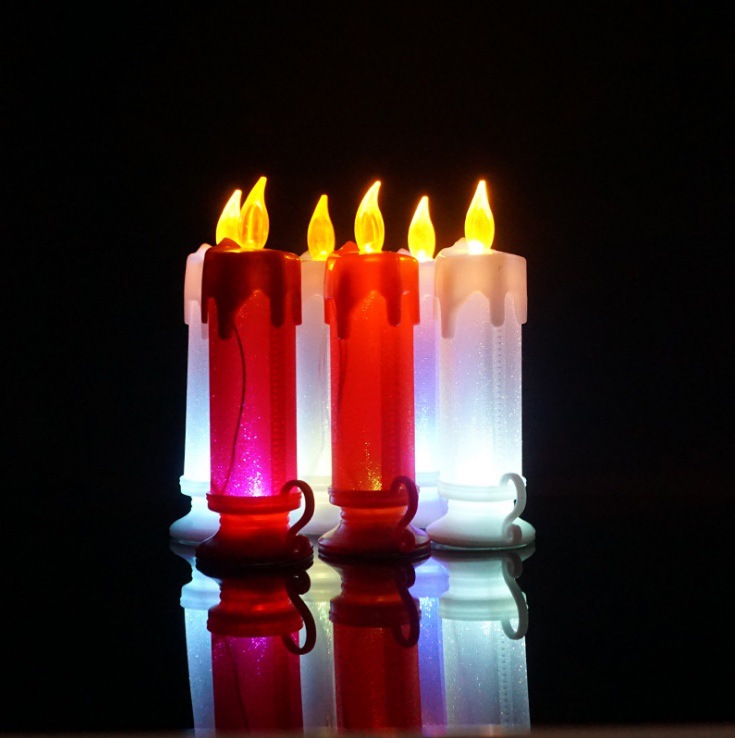 Wholesale LED electronic candle lights from the manufacturer for wedding romance, birthday and Christmas decoration, as well as wedding celebration simulation candle lights Application Scenario