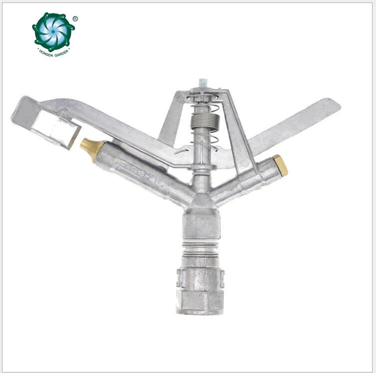1-inch zinc alloy swing arm sprinkler head with automatic rotation full circle water-saving irrigation for fruit and tea garden fields Item Picture