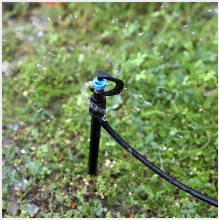 The drip-type integrated watering head with a ground plug rod is simple, quick and convenient Specification drawing