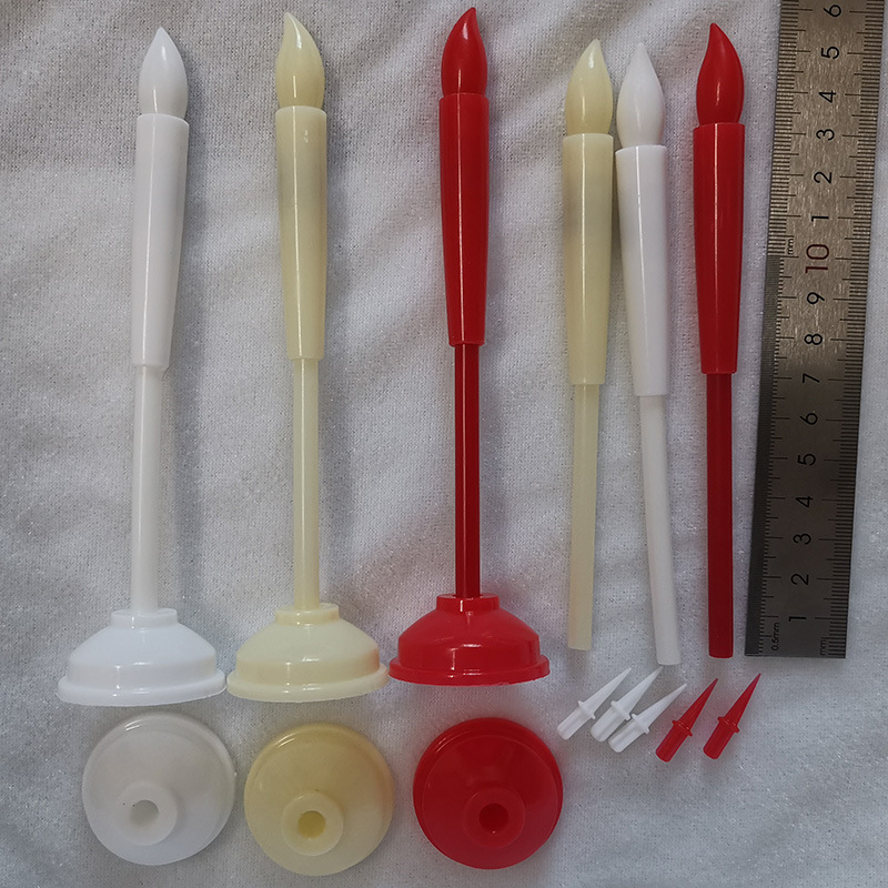 Small LED long pole electronic candle simulation for Buddha worship, incense offering, and birthday candles at graves Specification image