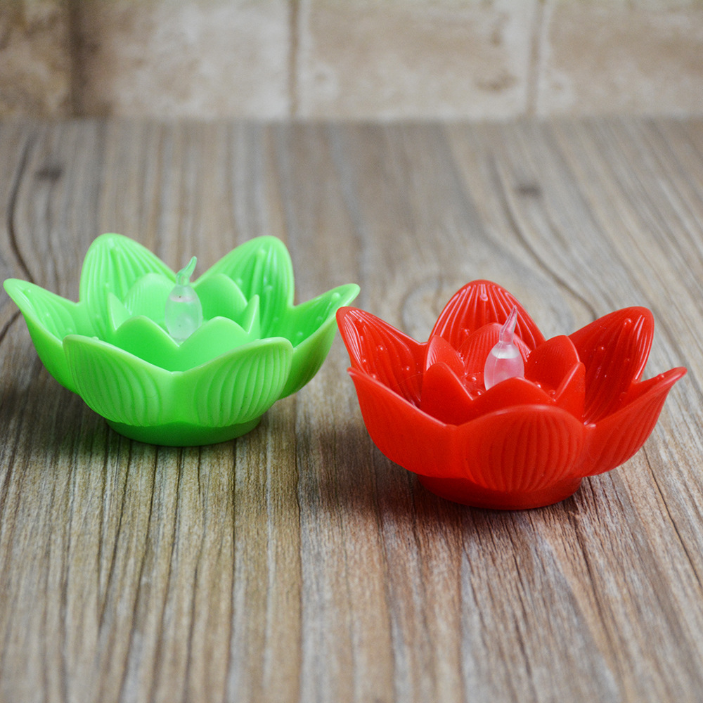 Factory direct supply of led electronic candles, blessing lotus lamps, Buddhist supplies, creative Buddha offering lamps, wholesale of small tea wax Application Scenario