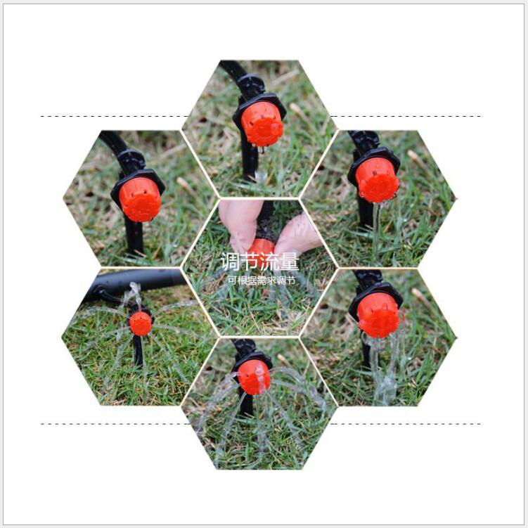 Little Red Cap eight-hole dripper, 8-hole dripper, controllable and adjustable, stable flow, direct PE pipe factory direct sales Specification drawing