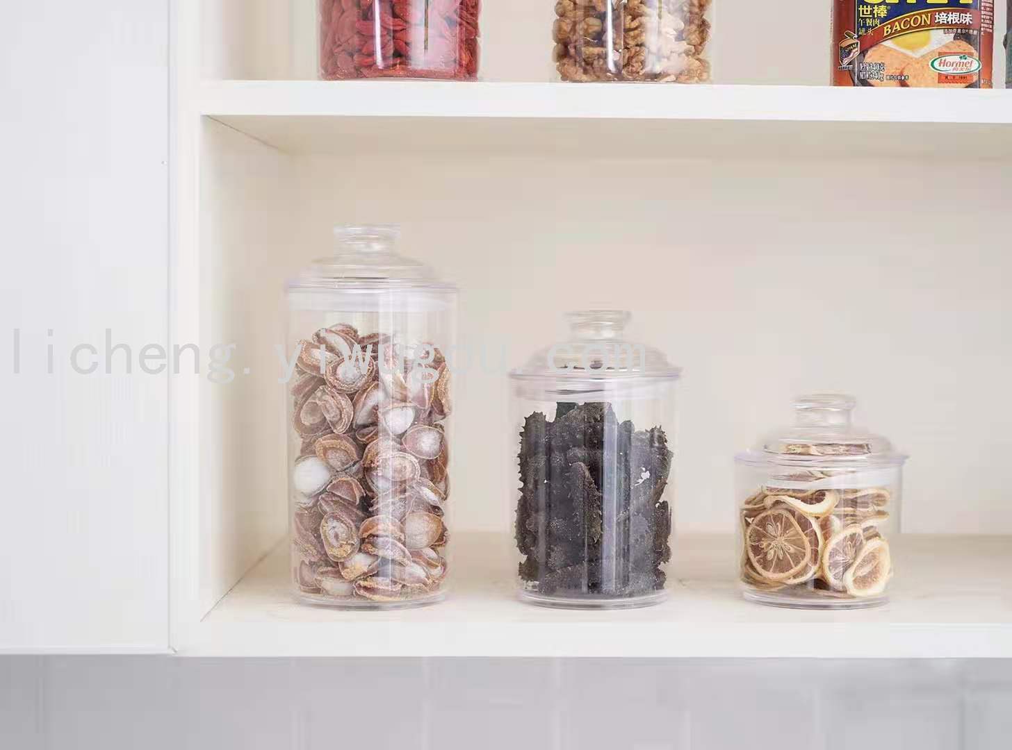 Five-grain storage tank, kitchen covered plastic sealed tank, food storage and preservation box Specification image