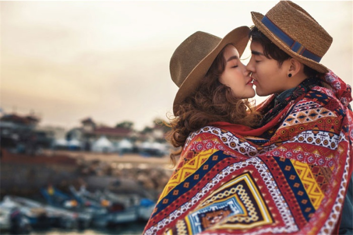 Retail 90*180 ethnic cultural cotton and linen vacation sun protection scarf, shawl, beard, Sky Mirror details Picture