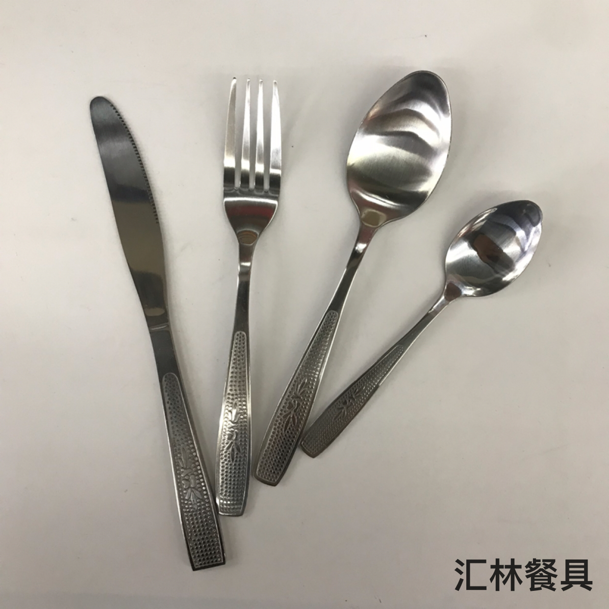 410 Stainless steel western tableware small head Sandblasting series B table knife, fork, spoon, tea fork, spoon