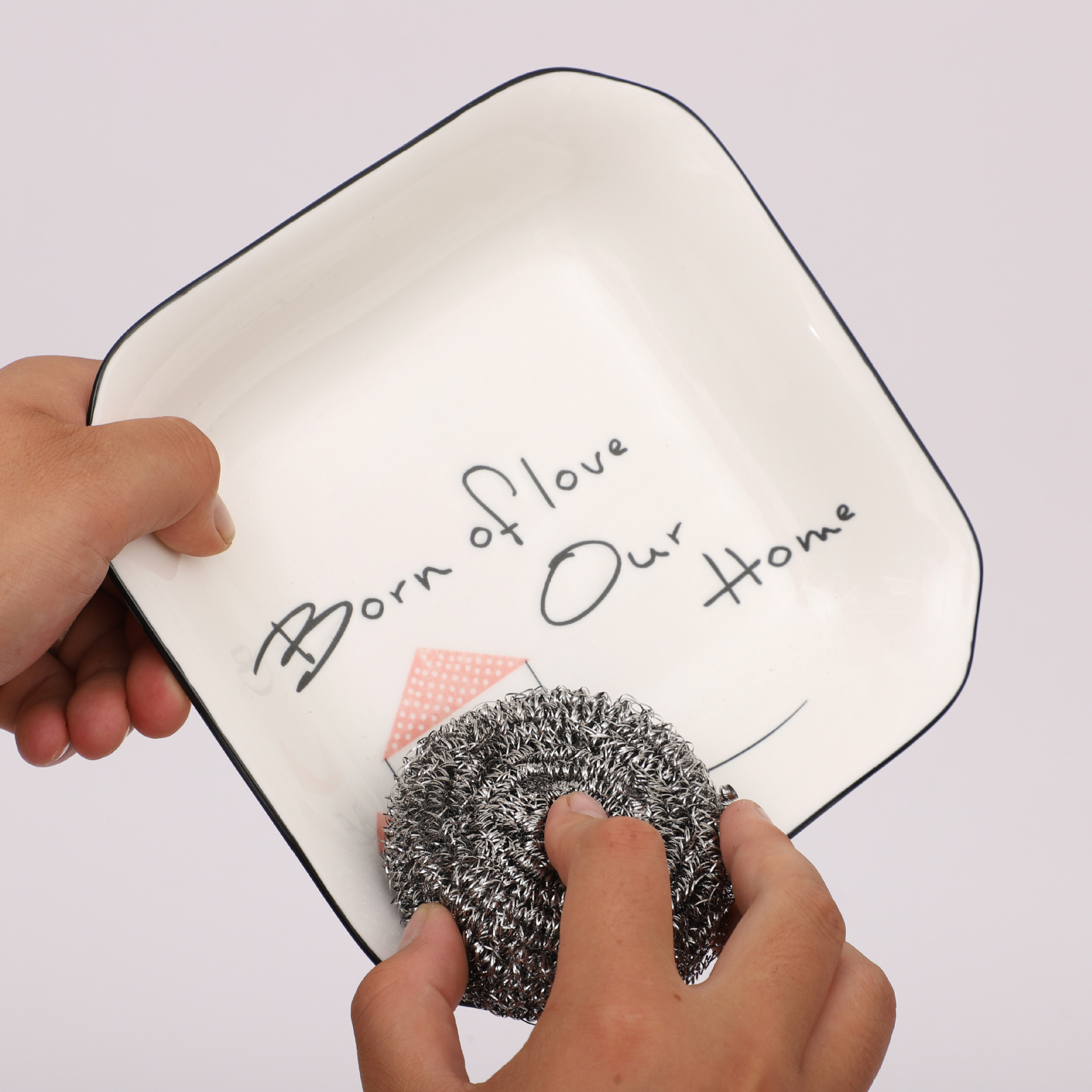 清洁刷、钢丝球实物图