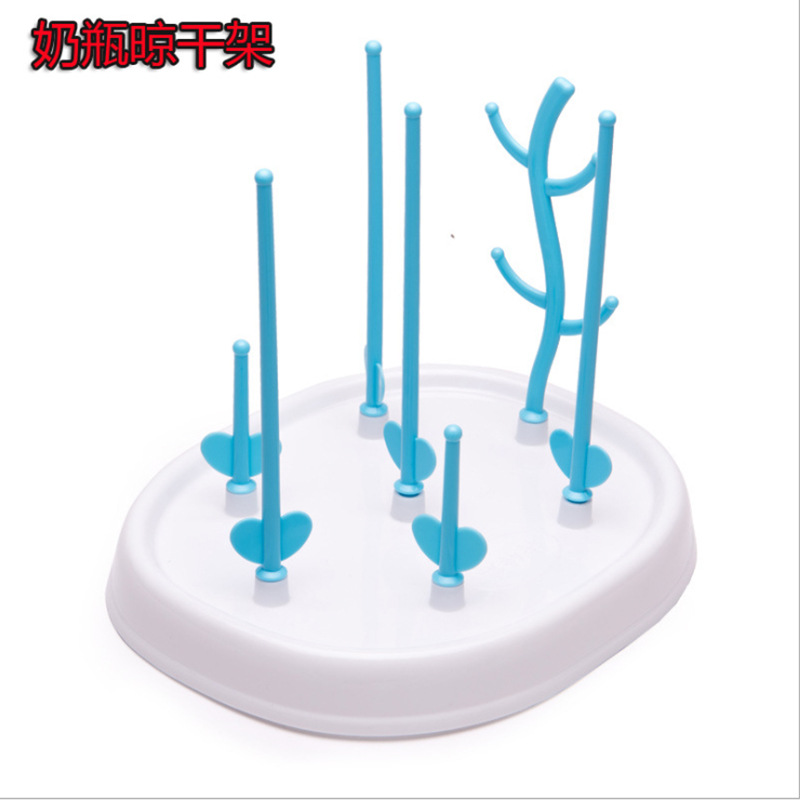 Baby tree-shaped bottle drying rack, infant and toddler bottle draining rack, detachable bottle rack, box packaging