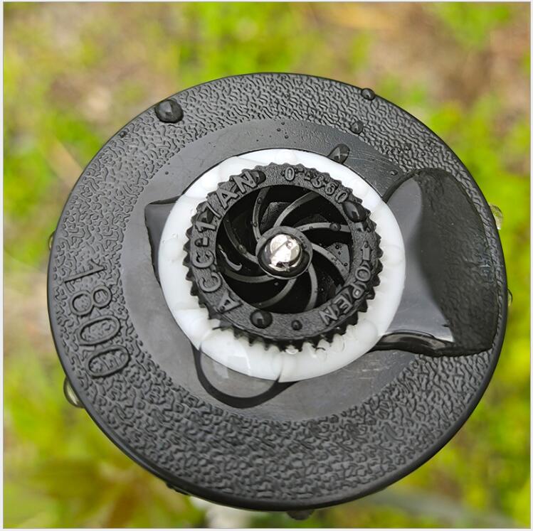 The underground lawn sprinkler head is controllable and adjustable from 0 to 360°. The Angle needs to be manually adjusted. Factory direct sales Specification drawing