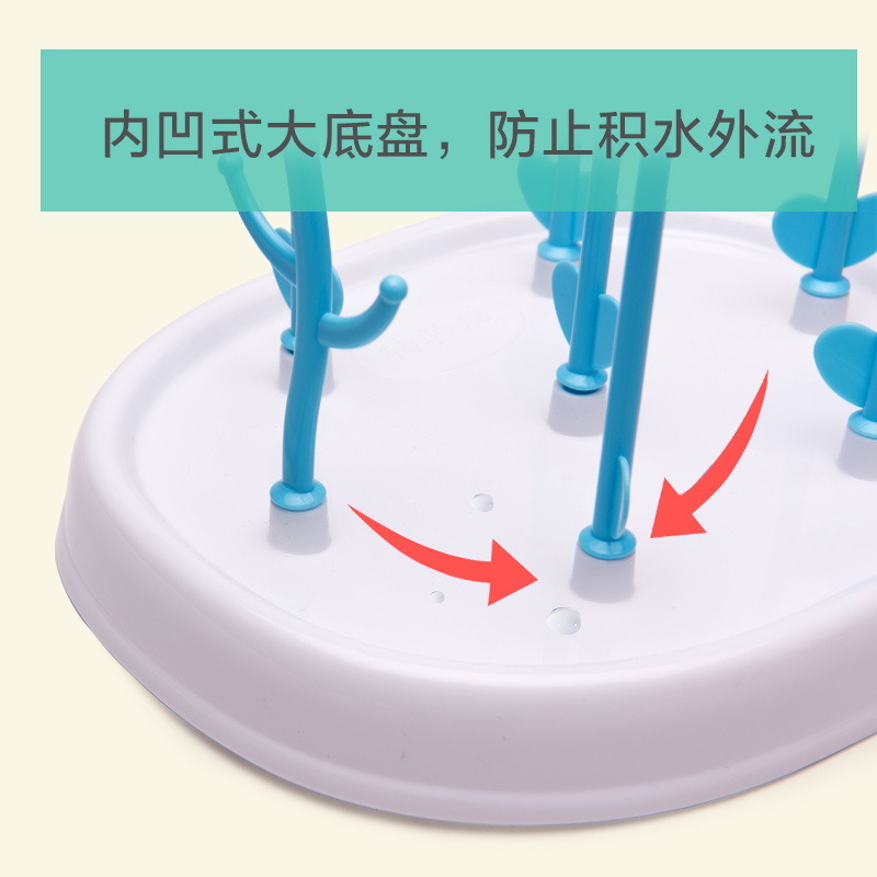 Baby treebiberon drying rack para biberones para bebés y niños soporte de asfalto soporte de biberón desmontable box Specification image