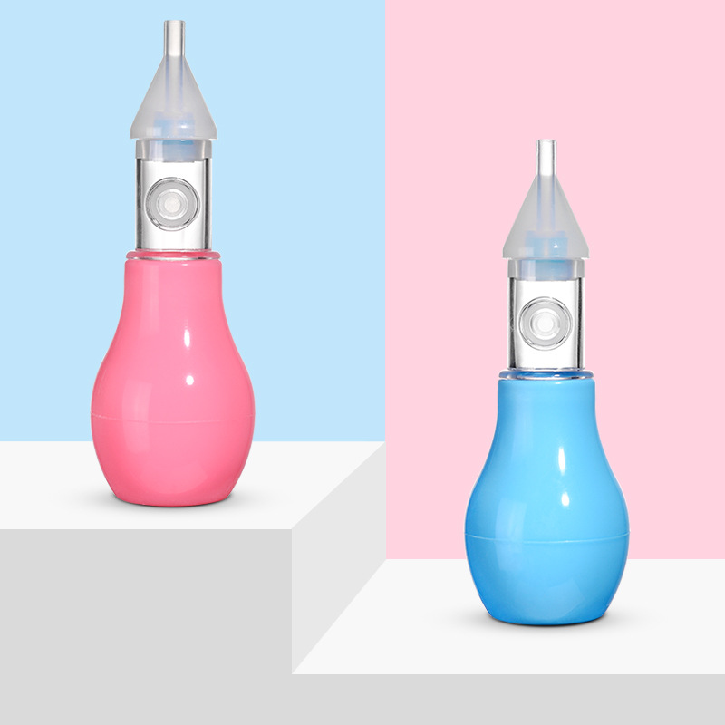Factory direct sales silicone baby nasal aspirator, pump type newborn cold nasal discharge cleaner, anti-reflux nasal aspirator