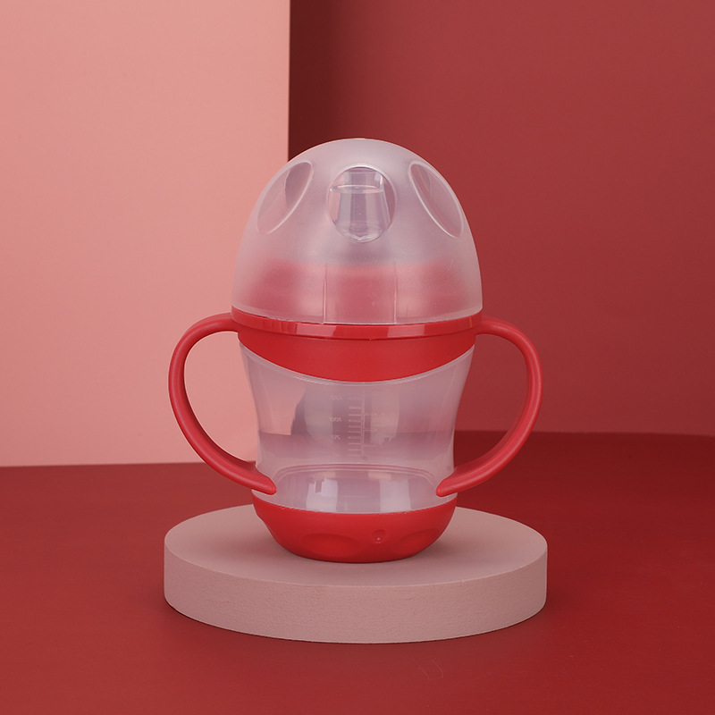 Baby duckbill anti-drip and leak-proof cup with lid and handle, children's drinking cup with duckbill details Picture