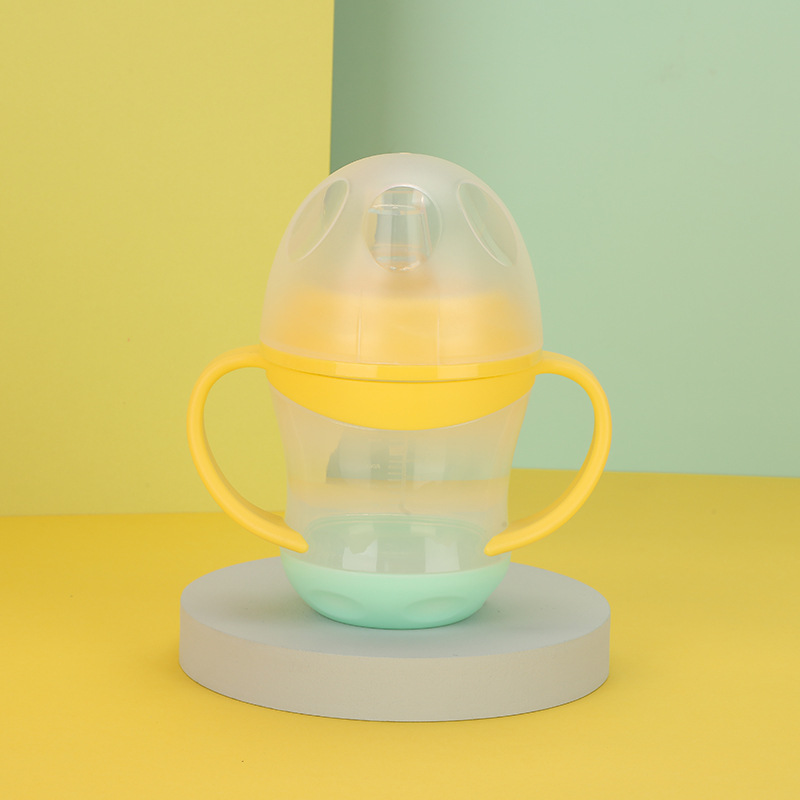Baby duckbill anti-drip and leak-proof cup with lid and handle, children's drinking cup with duckbill Item Picture