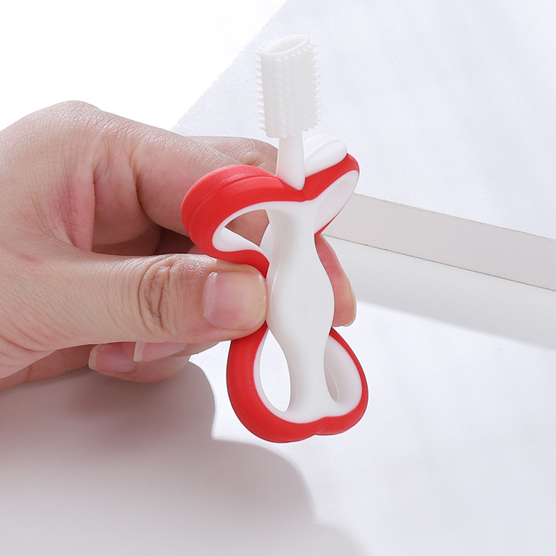 厂家供应硅胶牙胶 婴儿柔软硅胶磨牙牙刷 多色可选宝宝咀嚼磨牙器详情图4