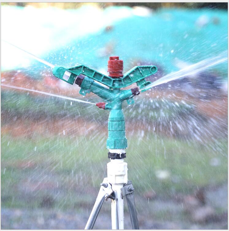 1-inch plastic swing arm sprinkler, 360-degree rotatable controllable lawn, garden and agricultural sprinkler for cooling and watering Specification drawing