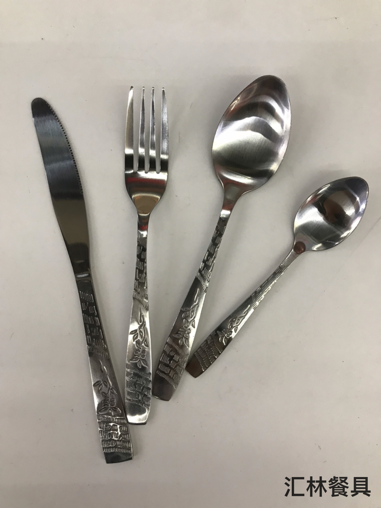 410 Stainless steel western tableware small head Sandblasting series H table knife, fork, spoon, tea fork, spoon
