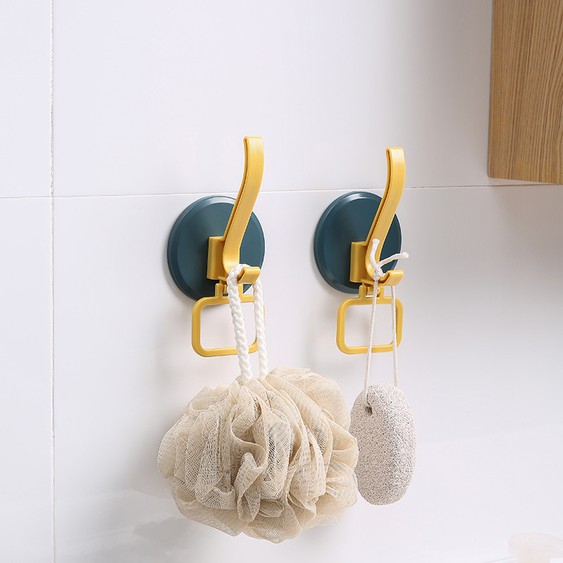Coat hook creative hanging hook single hook free punching Nordic coat hook adhesive plastic door free hanging hook