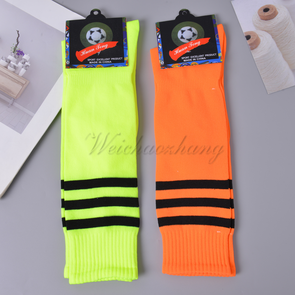 Socks three bars striped pattern men's multi-color football socks stockings sports socks anti-slip anti-fall leg warmers football stockings