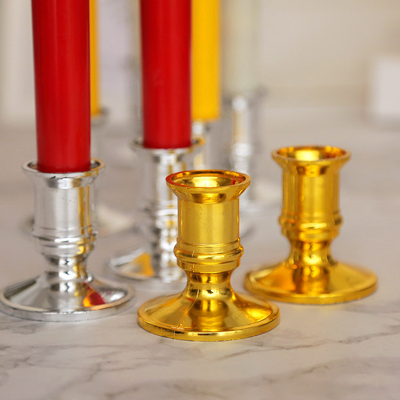 Factory direct sales of led flame head long pole electronic candle lamps, smokeless simulation candles, religious churches, wedding decorations Specification image