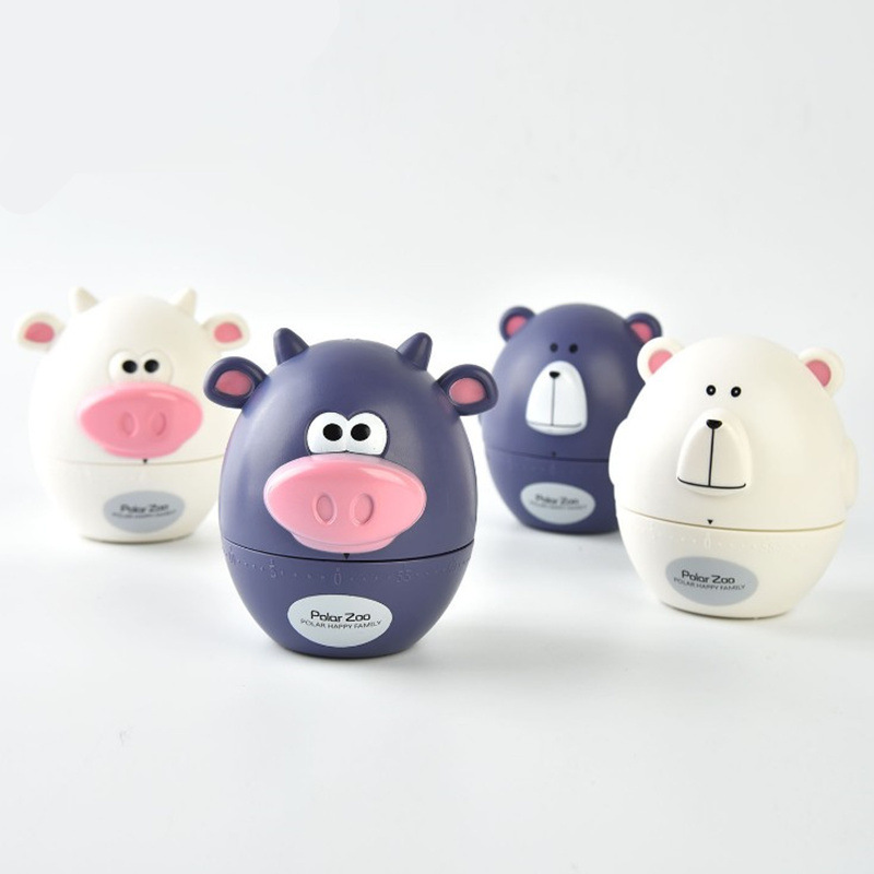 New product: Little Bull Bear Timer, kitchen cooking timer, cartoon time timer, 55-minute timing details Picture