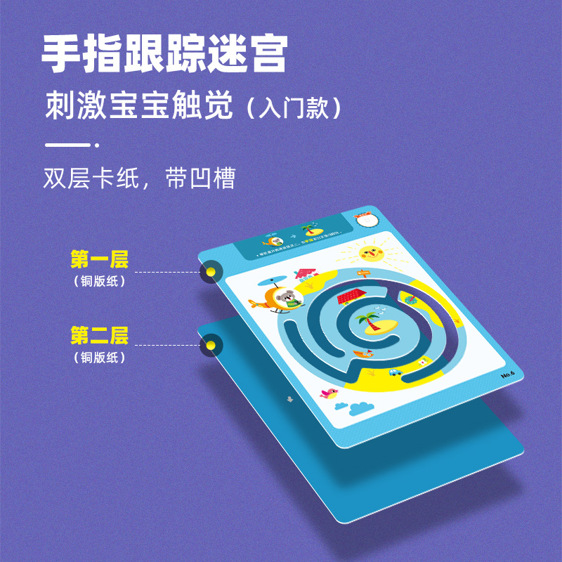 saalin Age-appropriate advanced Thinking Maze Training cards can be repeatedly erased and written as children's concentration intelligence toys Application Scenario