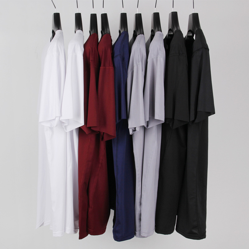 Men's thin ice silk Traceless T Shirt V-neck short sleeve sport quick drying youth fashion men's half sleeve T-shirt bottom shirt